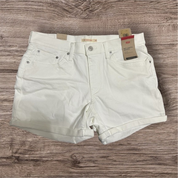 Levi's Pants - Levi's White Jean Shorts Classic Denim Style